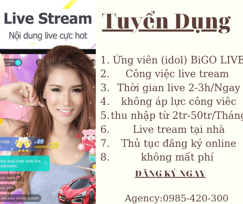 ỨNG VIÊN IDOL LIVE TREAM APP BIGO